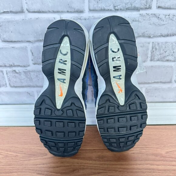 Rare Nike Air Max 95 SE Club Sz 8.5 Mens Shoes Running Black Royal Blue DH2718-0 - Picture 6 of 11